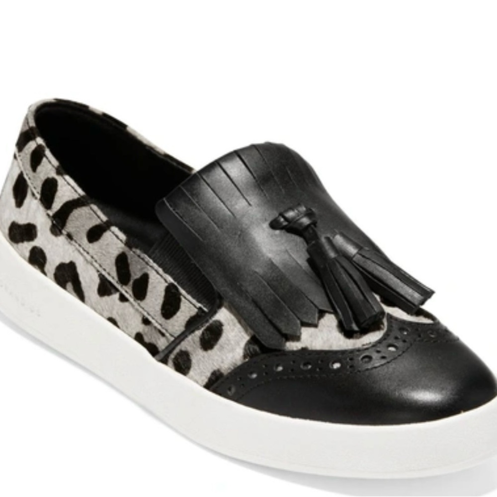 Cole Haan Grandpro Spectator Kiltie Genuine Calf Hair Sneaker Size 7